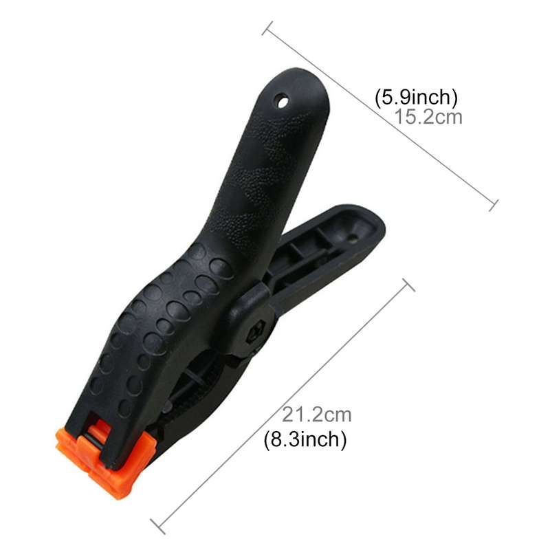 Woodworking Photo Studio Photography Backdrop Nylon Clip Support Spring Clamp, Length: 212mm