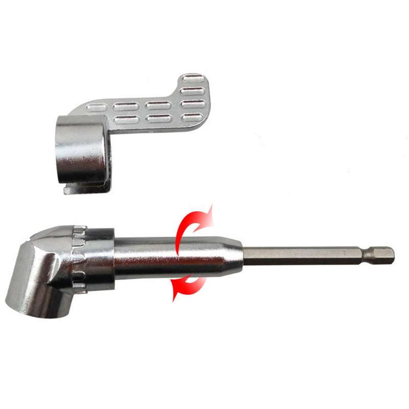 105 Degree Right Angle Drill Driver Bit Extension Power Drill Tool 7mm Hex Magnetic Power Screwdrive