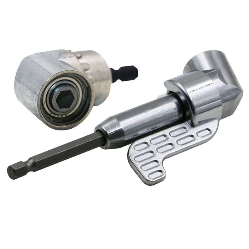 105 Degree Right Angle Drill Driver Bit Extension Power Drill Tool 7mm Hex Magnetic Power Screwdrive