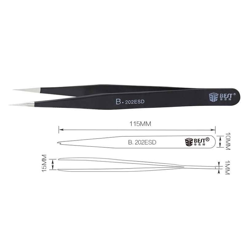 BEST BST-202ESD Best electronic hand tool tweezers