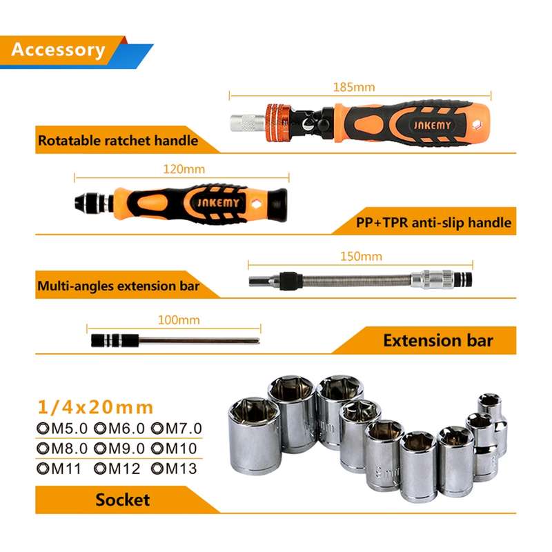 JIAFA JF-8112 13 in 1 Repair Tool Set for iPhone 7 & 7 Plus