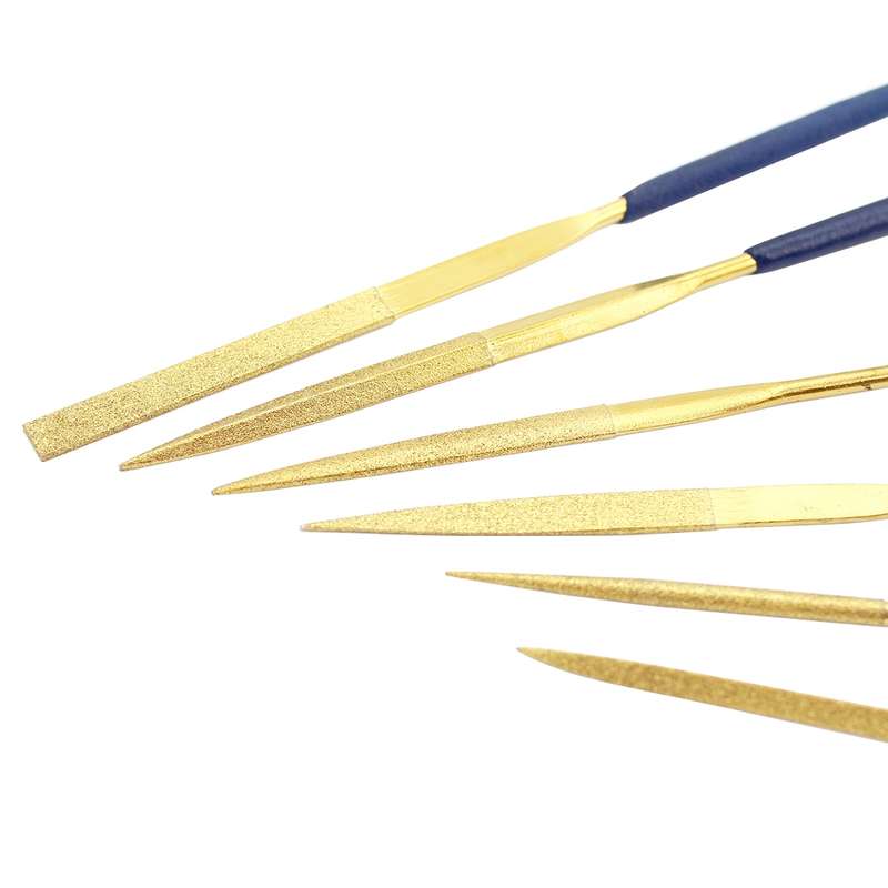 JF-170407 10 in 1 3x140mm Gold Plating Files Group Tool Set(Gold)
