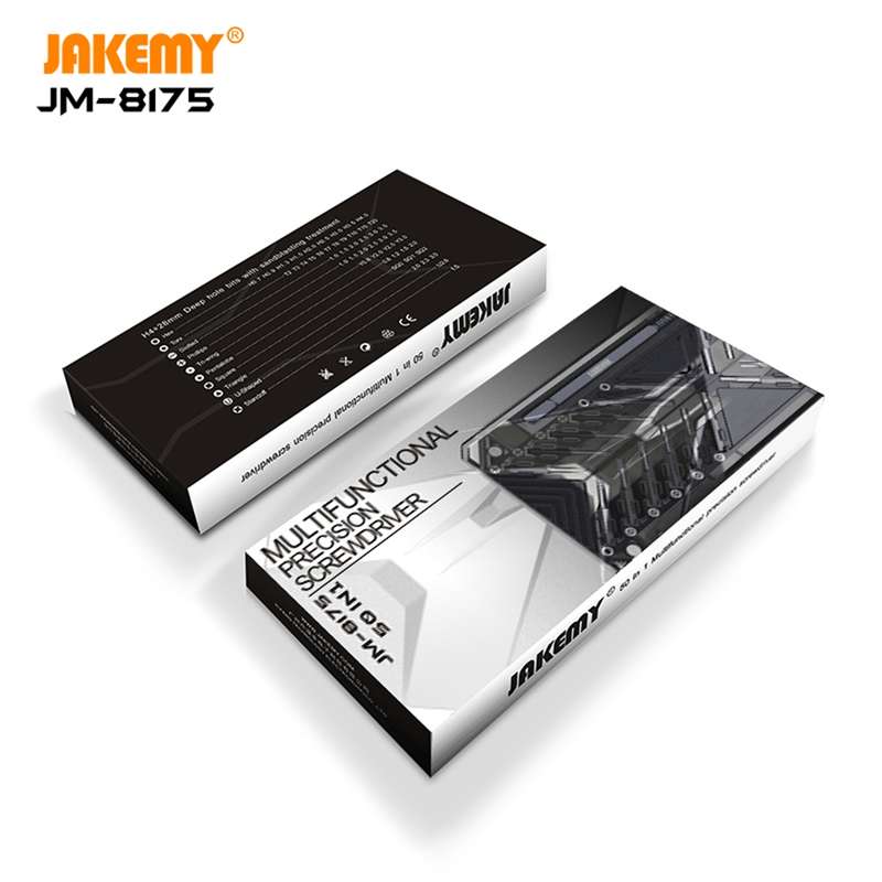JAKEMY JM-8175 50 in 1 Double-sided Outer Box Multifunctional and Precision Screwdriver Tool Set
