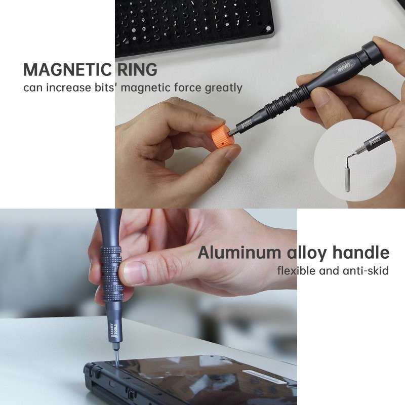 JAKEMY JM-8177 106 in 1 Screwdriver Bit Head Extension Rod Multi-functional Combination Repair Tool