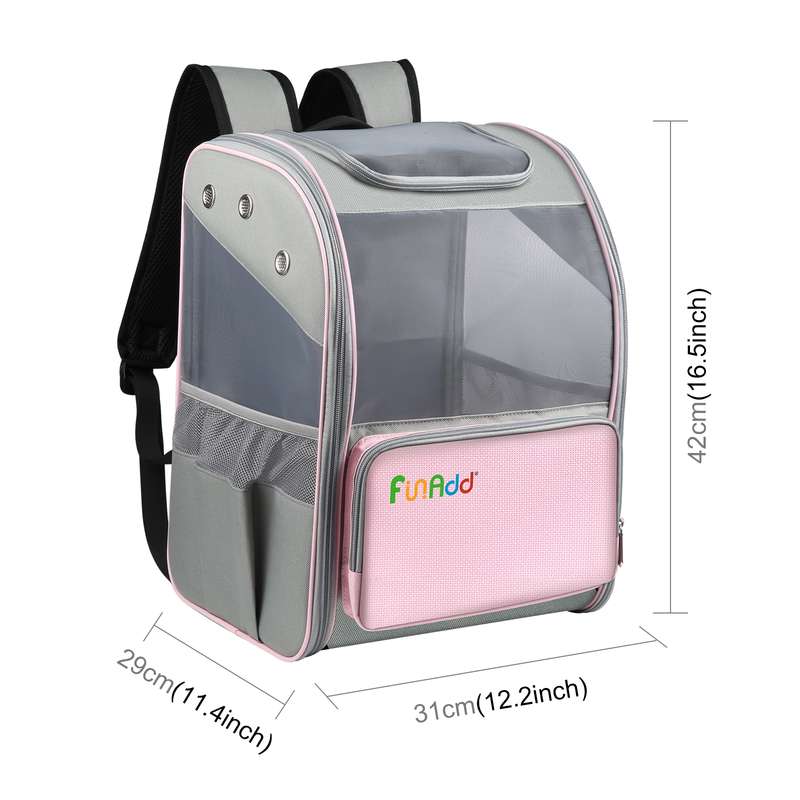 FUNADD Fold Breathable Pet Backpack Outdoor Shoulders Cat Bag(Yellow)