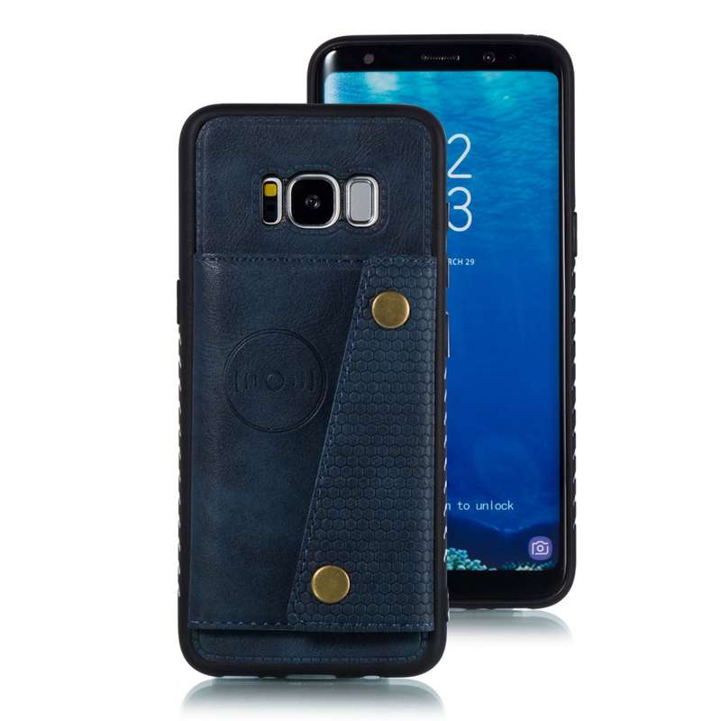 Leather Protective Case For Galaxy S8(Brown)