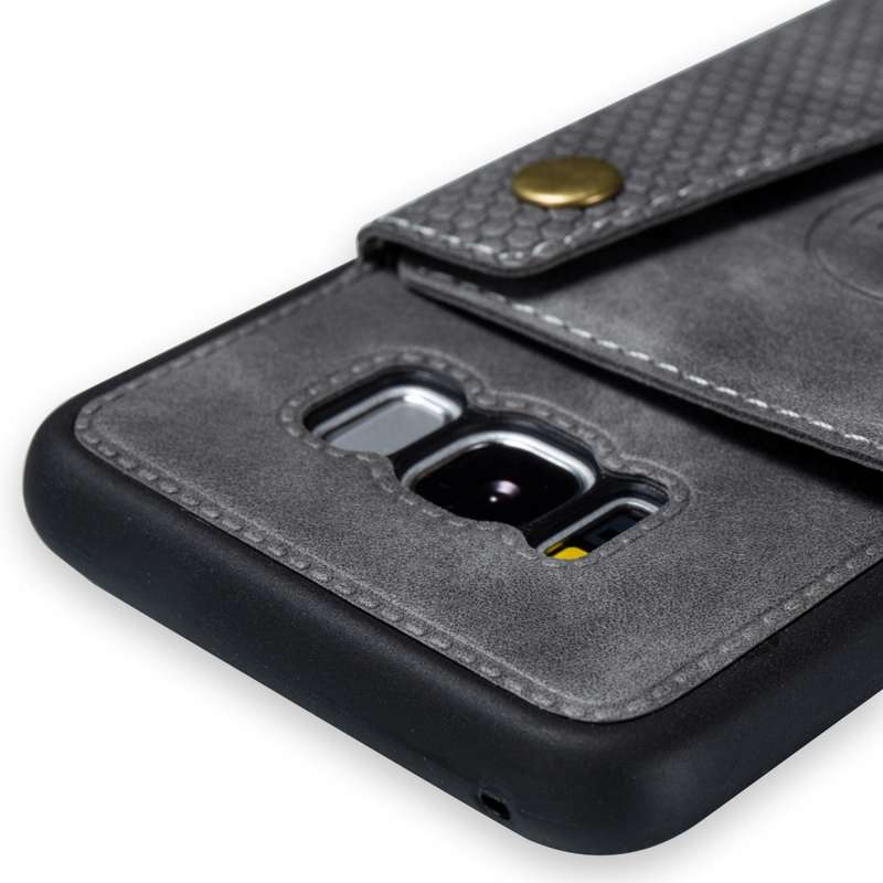 Leather Protective Case For Galaxy S8(Brown)