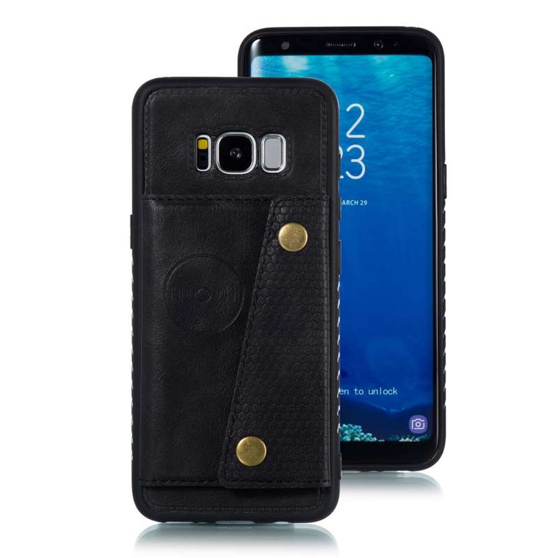 Leather Protective Case For Galaxy S8(Brown)