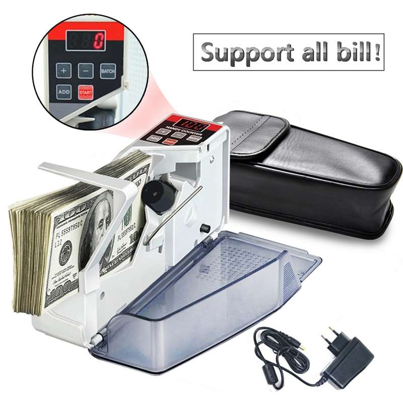 V40 Handheld Mini Portable Small Money Counting Machine, Specification: US Plug