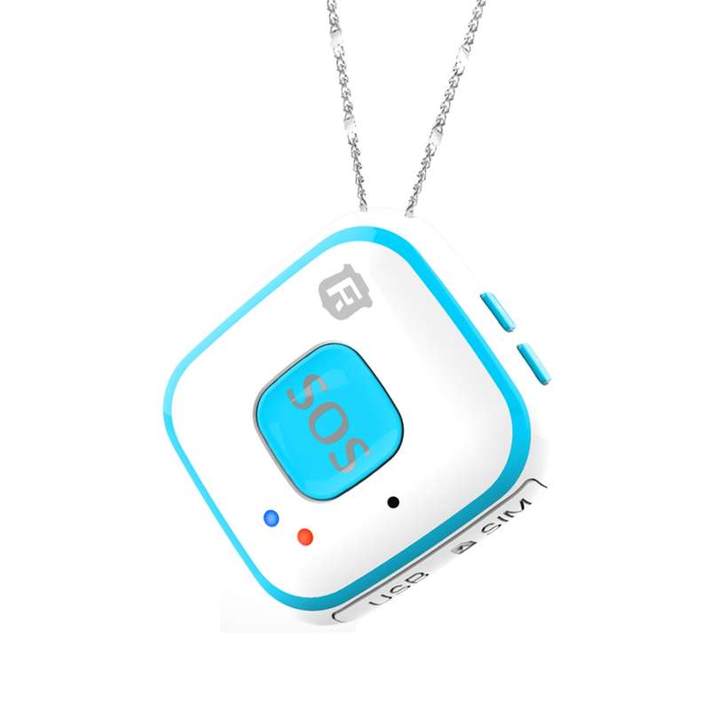 REACHFAR V28 Necklace Style GSM Mini LBS WiFi AGPS Tracker SOS Communicator(Black)