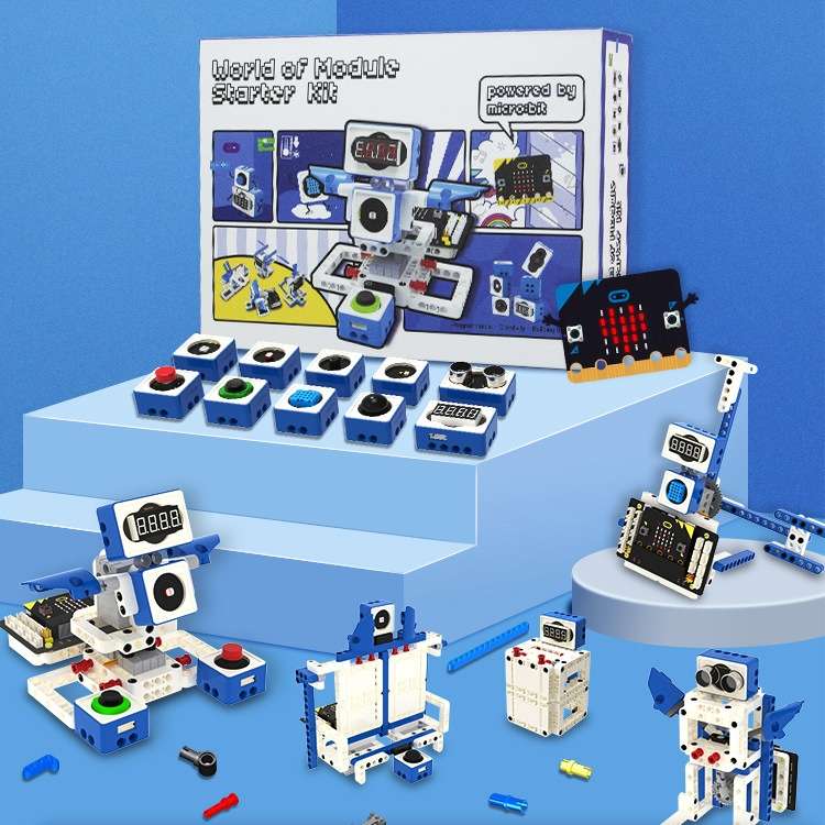 Yahboom Building Block Sensor Module Kit, Compatible with Micro:bit V2/V1.5 Arduino UNO Raspberry Pi