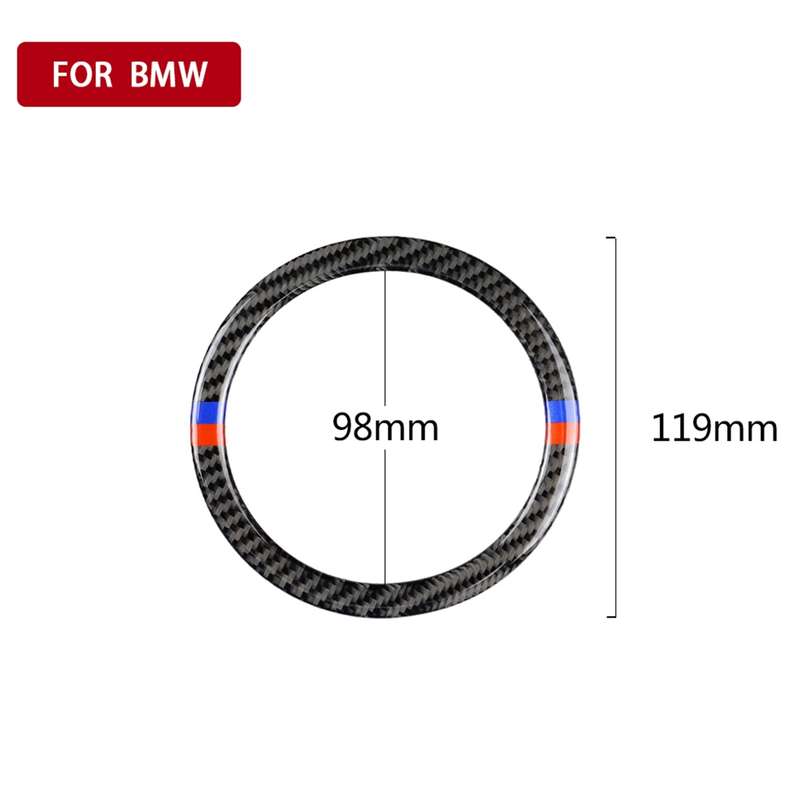 Red Blue Color Car Steering Wheel R Chassis Carbon Fiber Decorative Sticker for BMW MINI R55 / R56 /