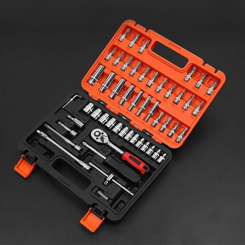 53 In 1 Multi-function Car Repair Combination Toolbox Ratchet Wrench Set