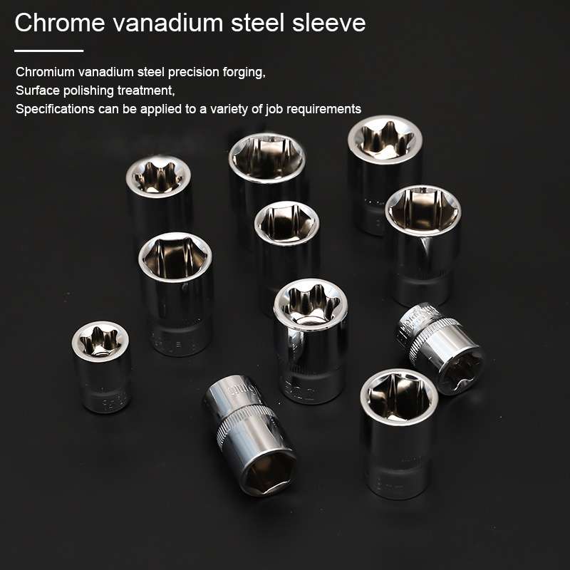 53 In 1 Multi-function Car Repair Combination Toolbox Ratchet Wrench Set