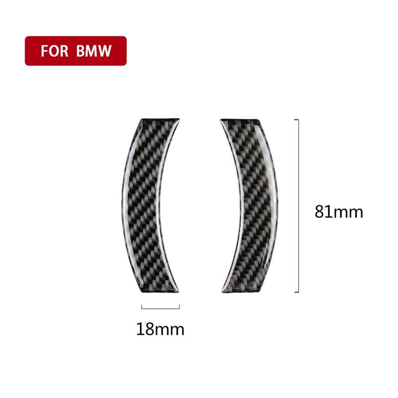 2 PCS Car F Chassis Navigation Panel Carbon Fiber Decorative Sticker for BMW Mini Cooper Countryman