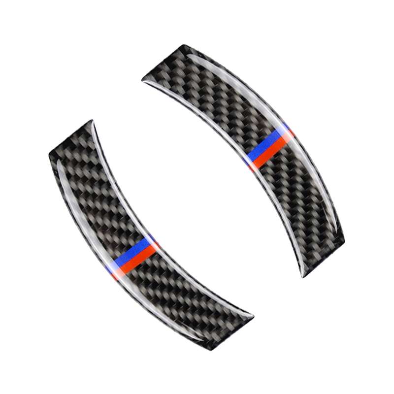 2 PCS Red Blue Color Car F Chassis Navigation Panel Carbon Fiber Decorative Sticker for BMW Mini Coo