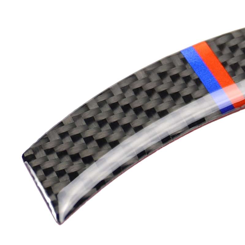 2 PCS Red Blue Color Car F Chassis Navigation Panel Carbon Fiber Decorative Sticker for BMW Mini Coo