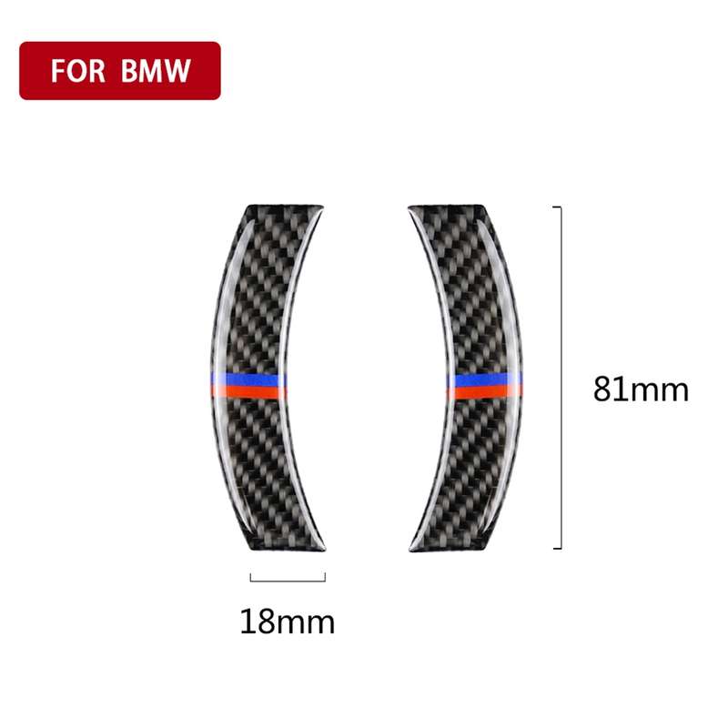 2 PCS Red Blue Color Car F Chassis Navigation Panel Carbon Fiber Decorative Sticker for BMW Mini Coo