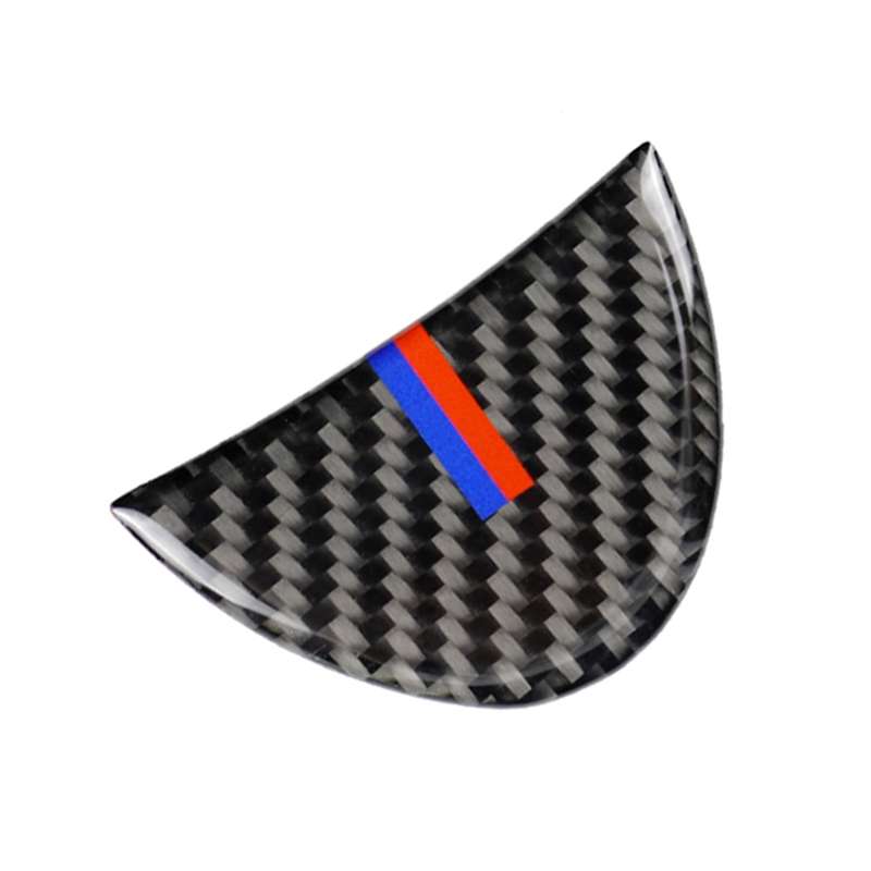 Red Blue Color Car Steering Wheel Carbon Fiber Decorative Sticker for BMW Mini R53 / R55 / R57 / R58