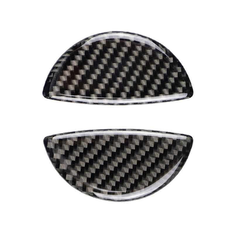 2 PCS R / F Universal Car Door Handle Carbon Fiber Decorative Sticker for BMW Mini R55 / R56 / R60 /