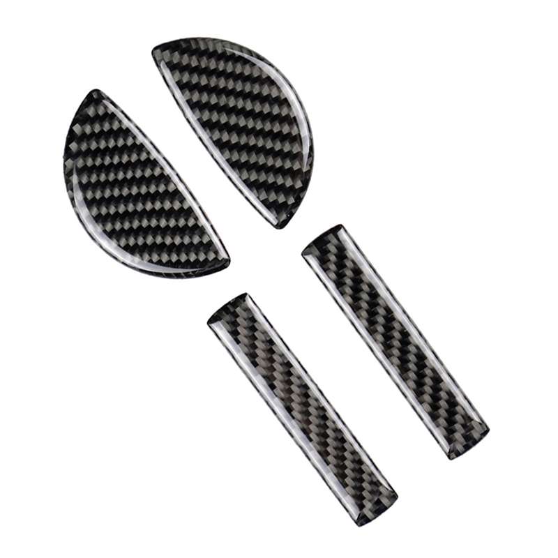 4 PCS Car F Chassis Door Handle Carbon Fiber Decorative Sticker for BMW Mini Cooper Clubman Countrym