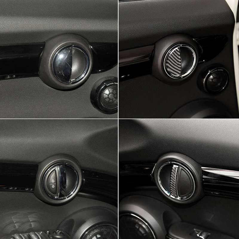 4 PCS Car F Chassis Door Handle Carbon Fiber Decorative Sticker for BMW Mini Cooper Clubman Countrym