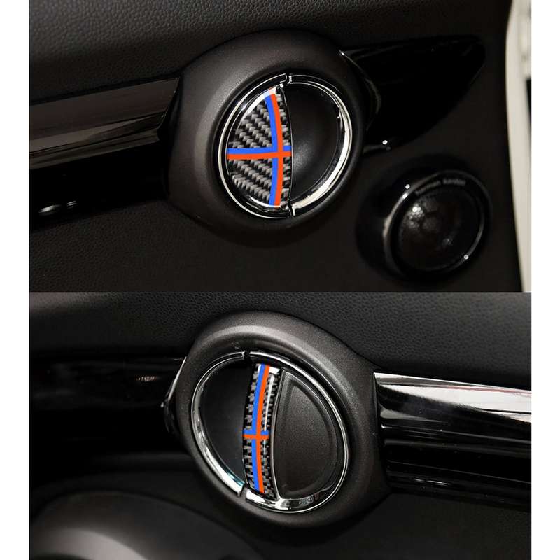 4 PCS Red Blue Color Car F Chassis Door Handle Carbon Fiber Decorative Sticker for BMW Mini Cooper C