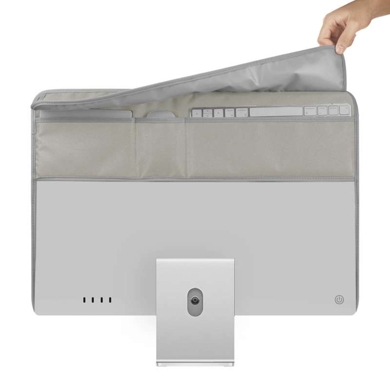 For 24 inch Apple iMac Portable Dustproof Cover Desktop Apple Computer LCD Monitor Cover with Storag