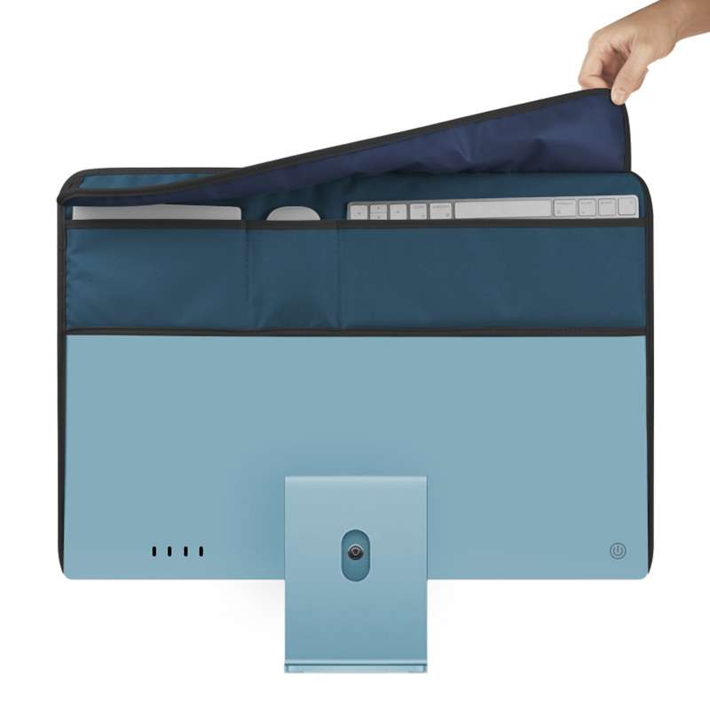 For 24 inch Apple iMac Portable Dustproof Cover Desktop Apple Computer LCD Monitor Cover with Storag
