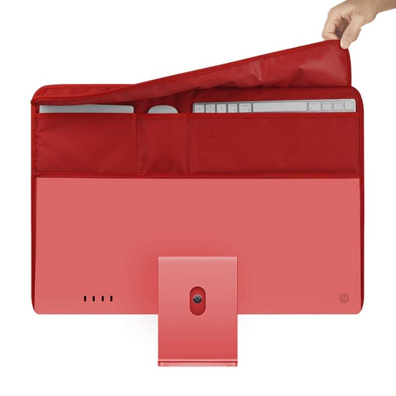 For 24 inch Apple iMac Portable Dustproof Cover Desktop Apple Computer LCD Monitor Cover with Storag