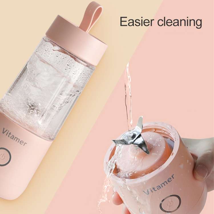 Vitamer USB Mini Portable Juicer Juice Blender Lemon Fruit Squeezers Reamers Bottle (White)