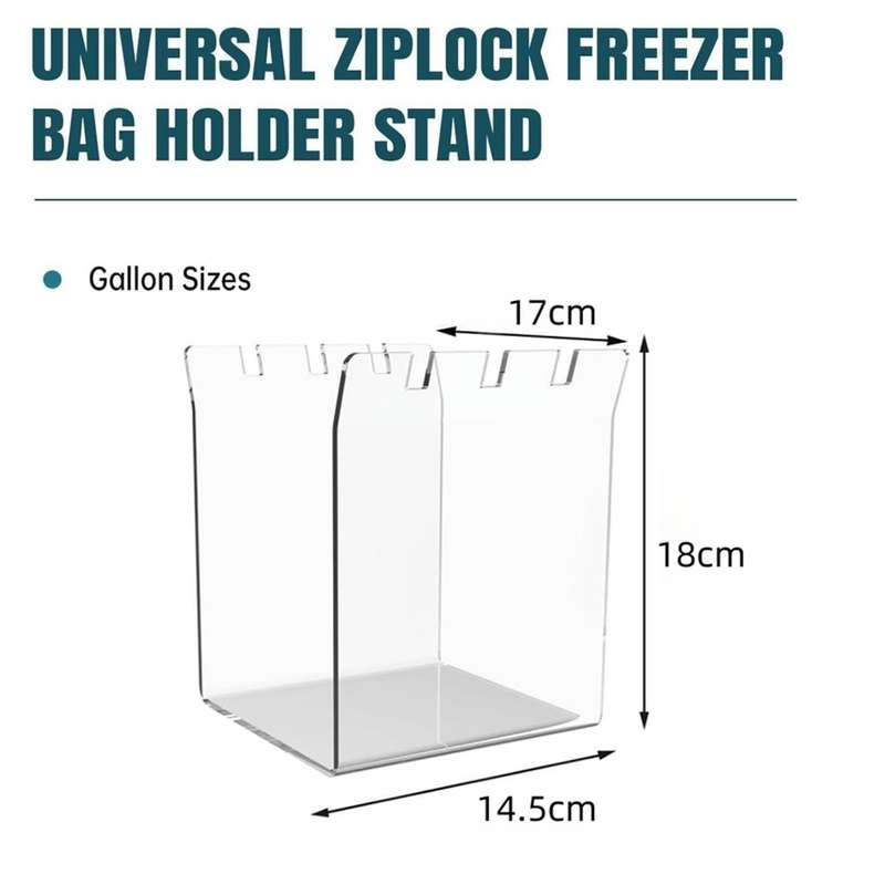 YX019-2 Large Acrylic Ziplock Bag Stand