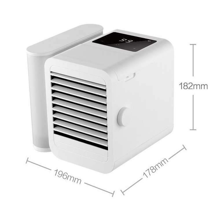 3 in 1 Refrigeration + Humidification + Purification Air Cooler Desktop Cooling Fan with Colorful Li