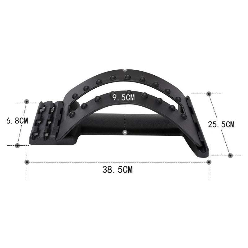 Lumbar Traction Stretching Device Posture Corrector Waist Support Spine Pain Relief Back Massage Str