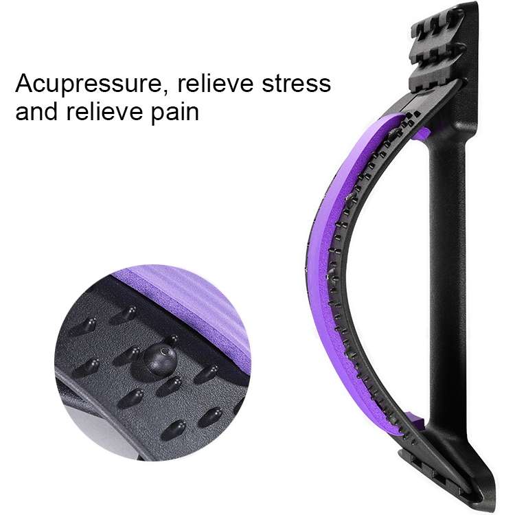Lumbar Traction Stretching Device Posture Corrector Waist Support Spine Pain Relief Back Massage Str