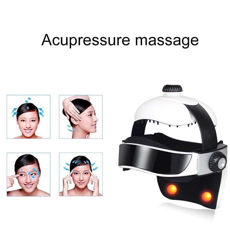 Electronic Air Pressure Head Massager, Relaxed Music Helmet Massager