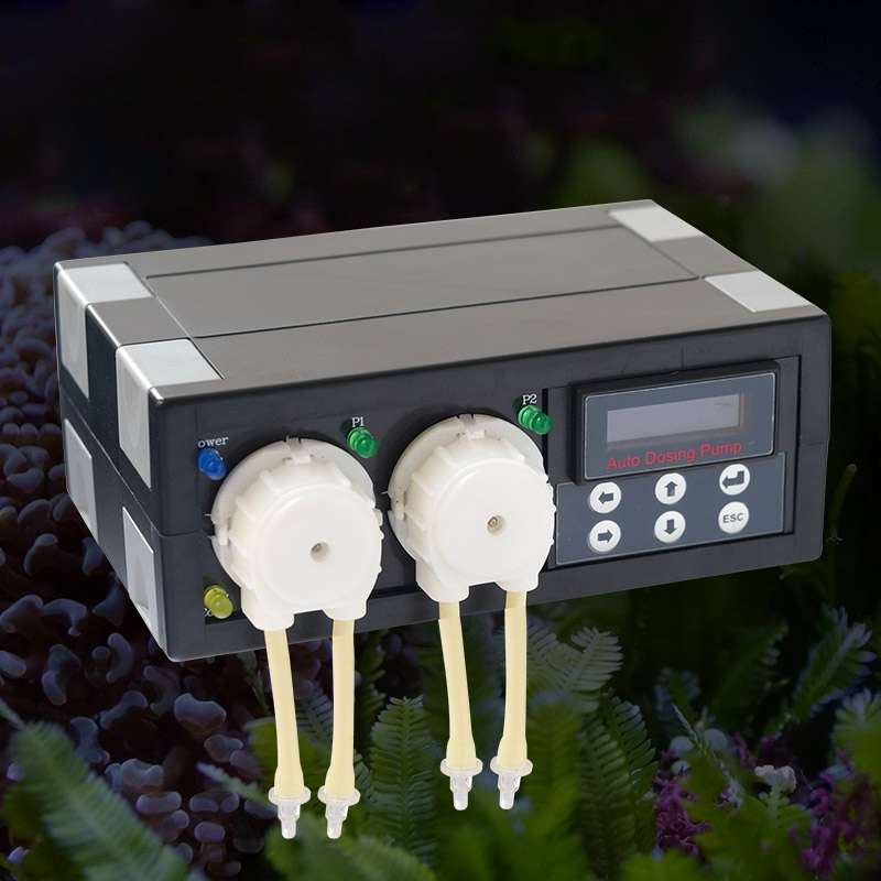 Jebao DP-2 4W Auto Dosing Pump Peristalsis Pump 2-Channel Dosing Aquarium Tank Coral Reef Automatic