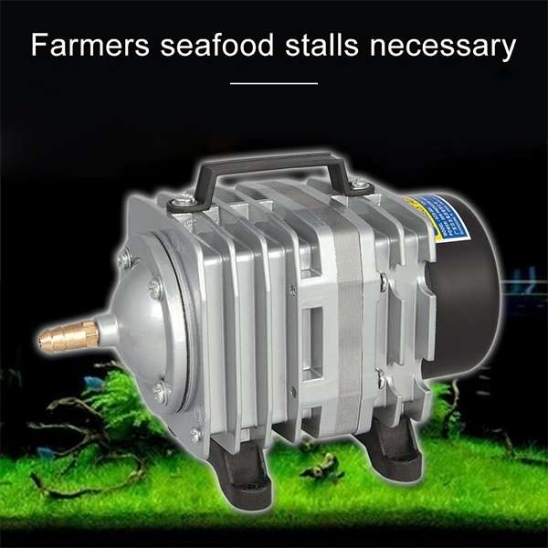 ACO-004 58W 75L/Min Electromagnetic Air Pump Compressor Seafood Fish Tank Increase Oxygen Air Flow S