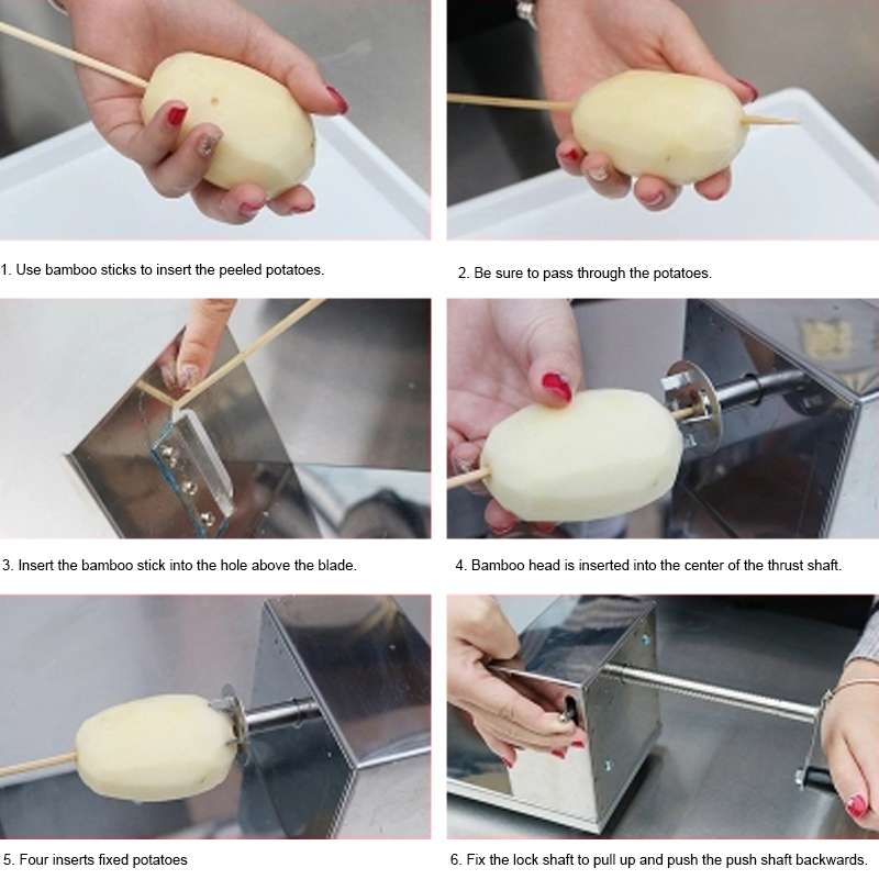 Stainless Steel Household Potato Chips Cutting Machine Potato Cutting Chipper