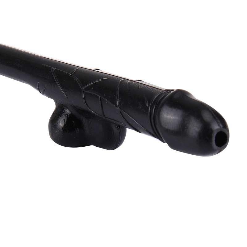 10 PCS Dicky Sipping Straw, Length: about 19cm(Black)
