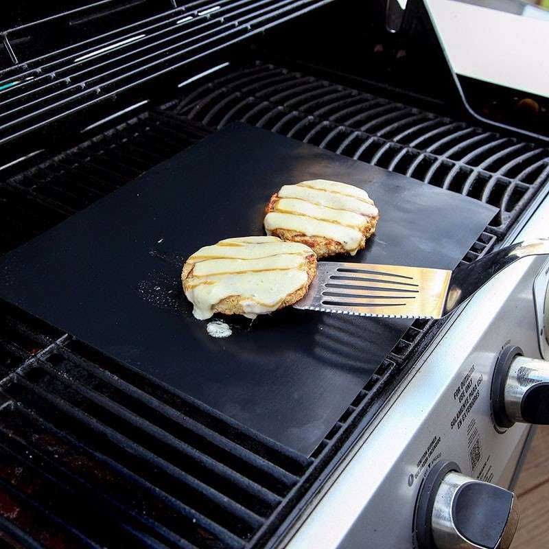5 PCS 0.2mm Barbecue Grill Mat Non-Stick BBQ Baking Mats, Size: 40 x 33cm(Bronze)