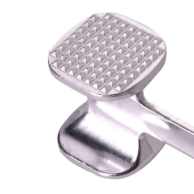 Aluminum Alloy Loose Tenderizers Meat Hammer Steak Pork Kitchen Tools, Large Size: 6.5 x 25.0cm