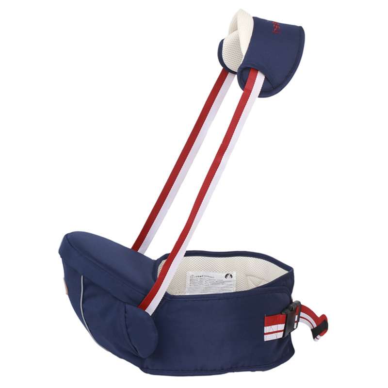 Ergonomic Baby Carrier with Hip Seat for Baby with Reflective Strip for 0-3 Years Old(Coffee)