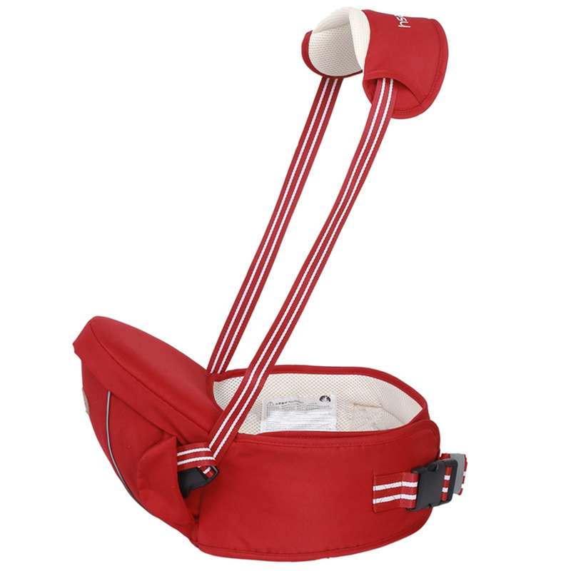 Ergonomic Baby Carrier with Hip Seat for Baby with Reflective Strip for 0-3 Years Old(Coffee)