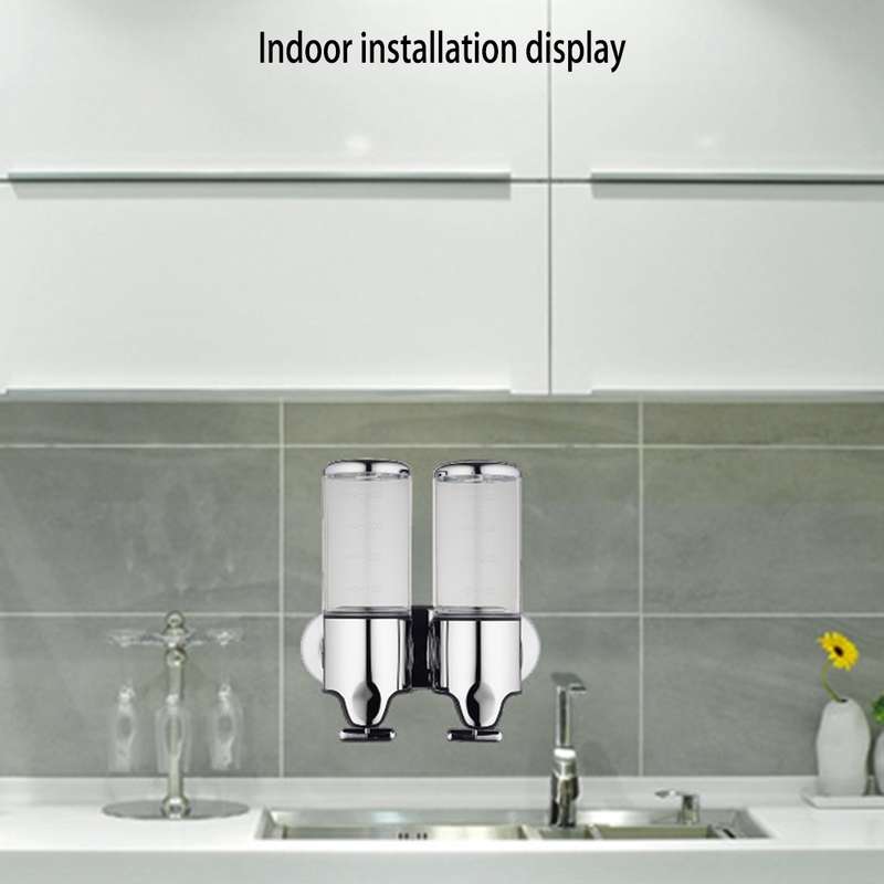 Dual Hotel Shower Manual Dispenser Wall Mounted Washing Liquid Shampoo Soap Bottle, Capacity: 1000ml