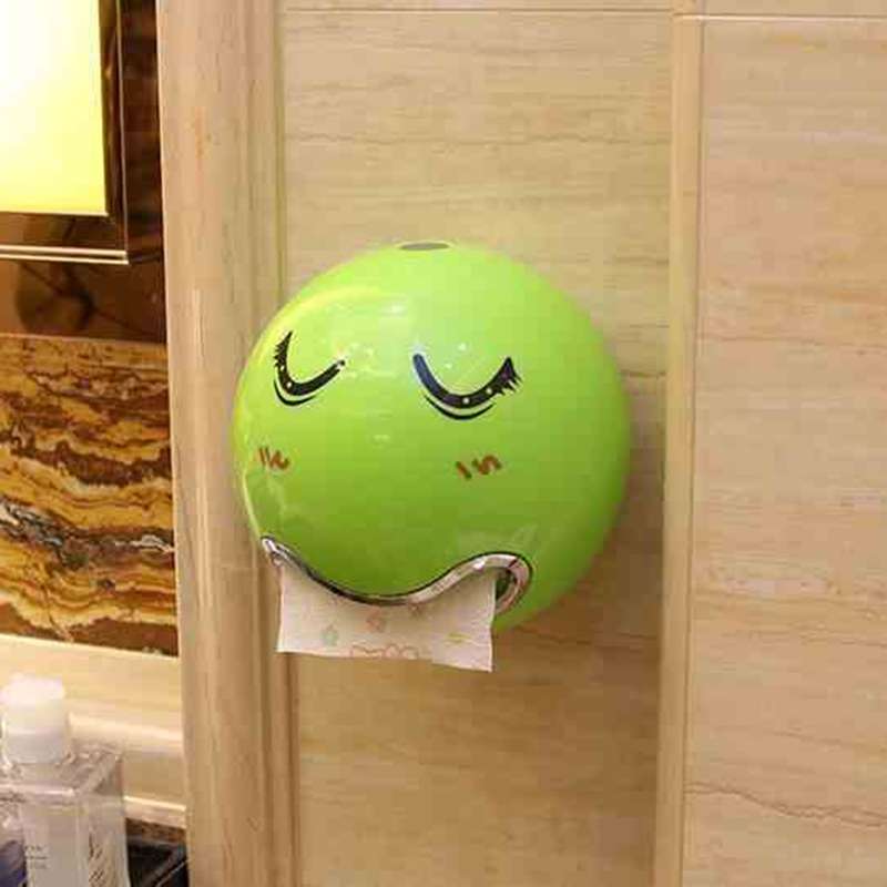 Creative Tryitgo Expressions Pattern Bathroom Waterproof Toilet Paper Tray Tissue Holder, Size: 16.5