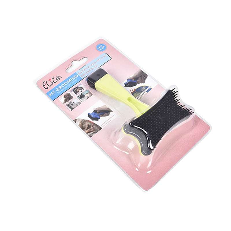 Elite Multi-functional Plastic Grooming Comb Cut Tangles Tool Pet Brushes(Blue)