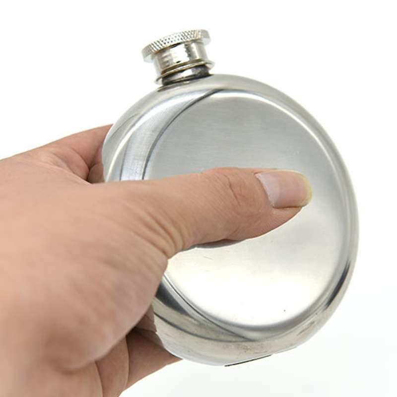196mL (7oz) Outdoor Sports Handy Home Travel Wild Stainless Steel Portable Hip Flask(with Small Funn