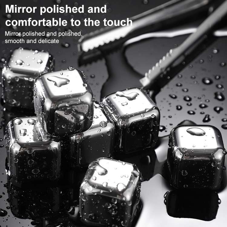 Stainless Steel Chilling Reusable Ice Cubes for Whiskey, Vodka, Liqueurs