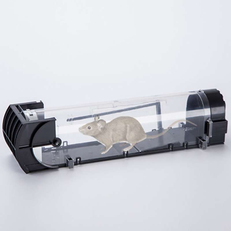 Door Humane Animal Live Cage, Rat, Mouse and More Small Rodents PP Material Transparent Cage Trap
